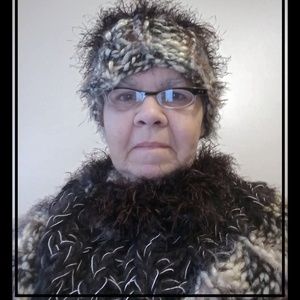 original handknitted scarf and hat #19